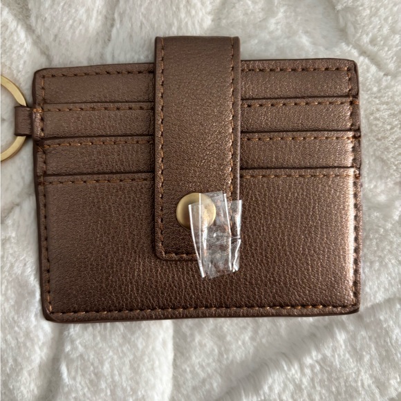 NEW Chico's Key Card Holder Wristlet Tassel Faux Leather Removable Bracelet - Picture 1 of 8